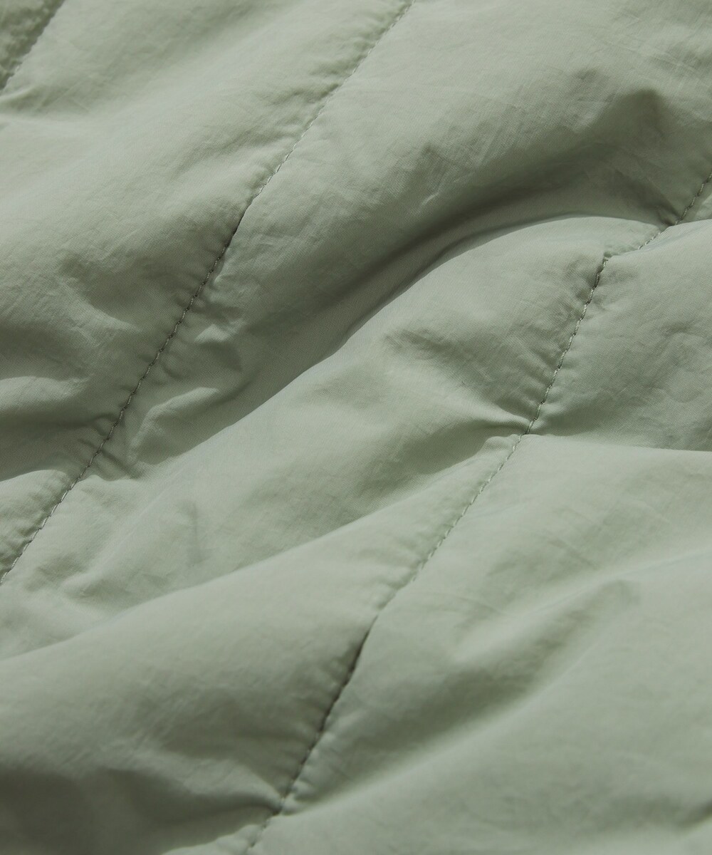 QUILTING HALF ZIP-UP OVER FIT SWEATSHIRT