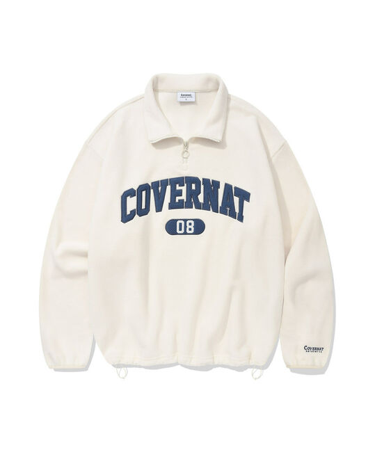 ARCH LOGO FLEECE HALF ZIP-UP SWEATSHIRT