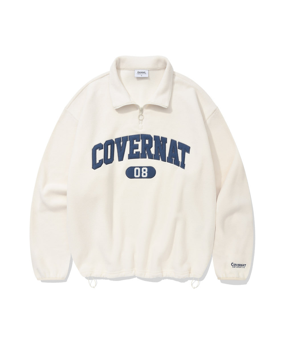 ARCH LOGO FLEECE HALF ZIP-UP SWEATSHIRT