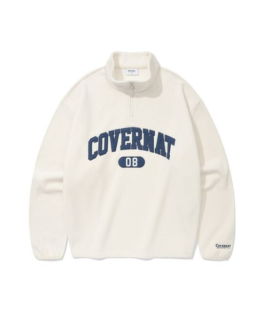 ARCH LOGO FLEECE HALF ZIP-UP SWEATSHIRT