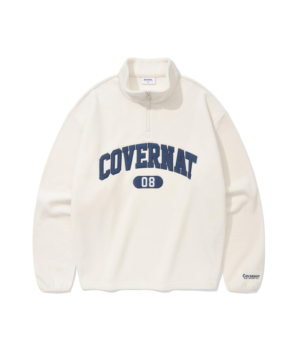 ARCH LOGO FLEECE HALF ZIP-UP SWEATSHIRT