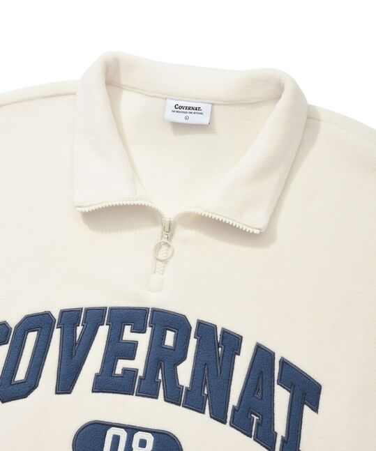 ARCH LOGO FLEECE HALF ZIP-UP SWEATSHIRT