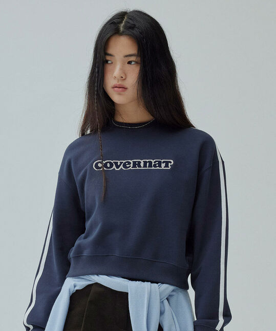 WOMEN COOPER LOGO LINED SWEATSHIRT