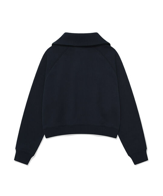 WOMEN HALF ZIP-UP SWEATSHIRT