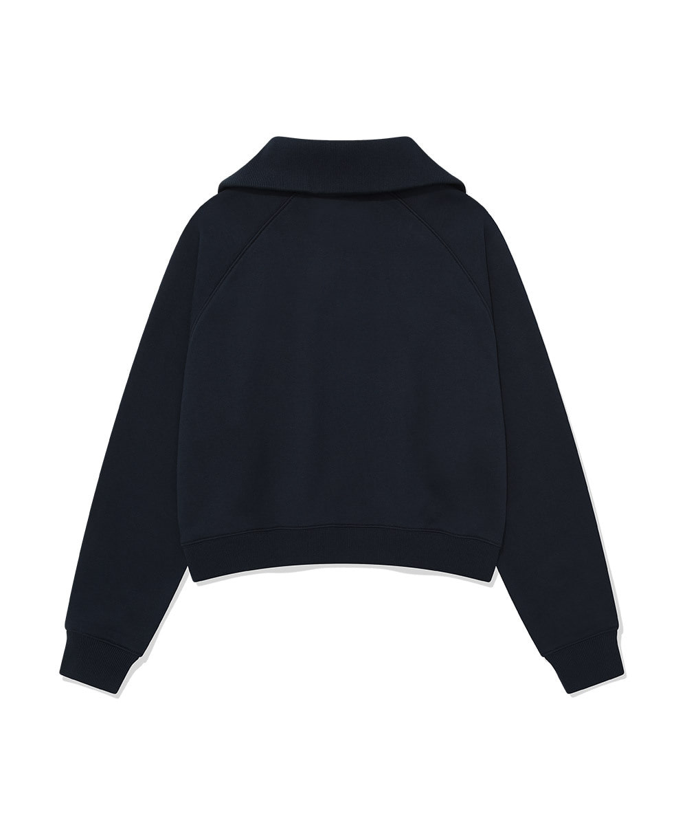 WOMEN HALF ZIP-UP SWEATSHIRT
