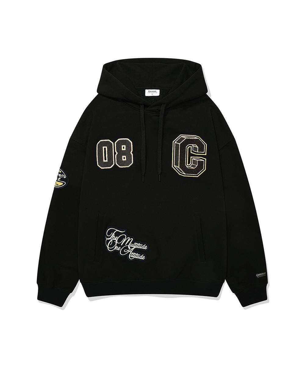 COLLEGE C LOGO DROP FIT HOODIE