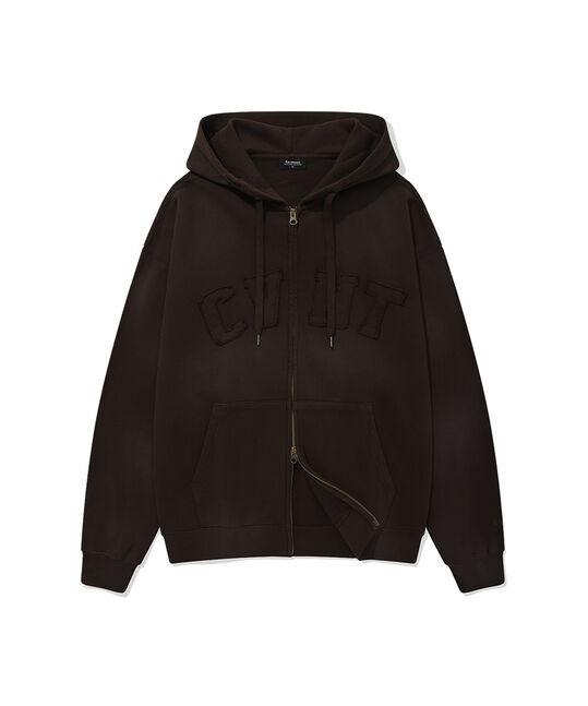 CVNT DYING OVER FIT HOODIE ZIP-UP