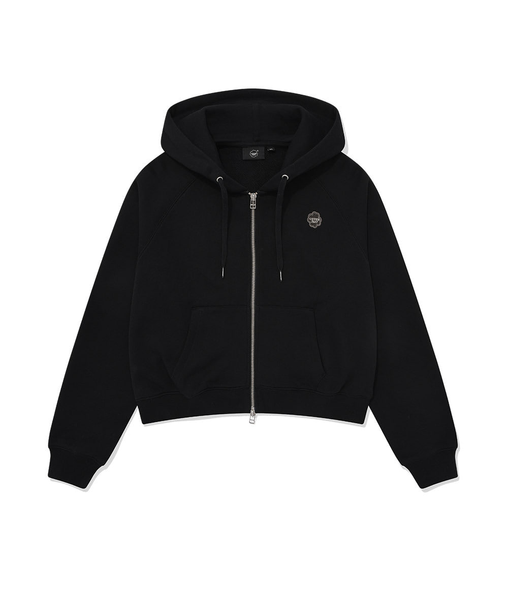 WOMEN OVER-FIT CLOVERHEART REGLAN HOODIED ZIP-UP