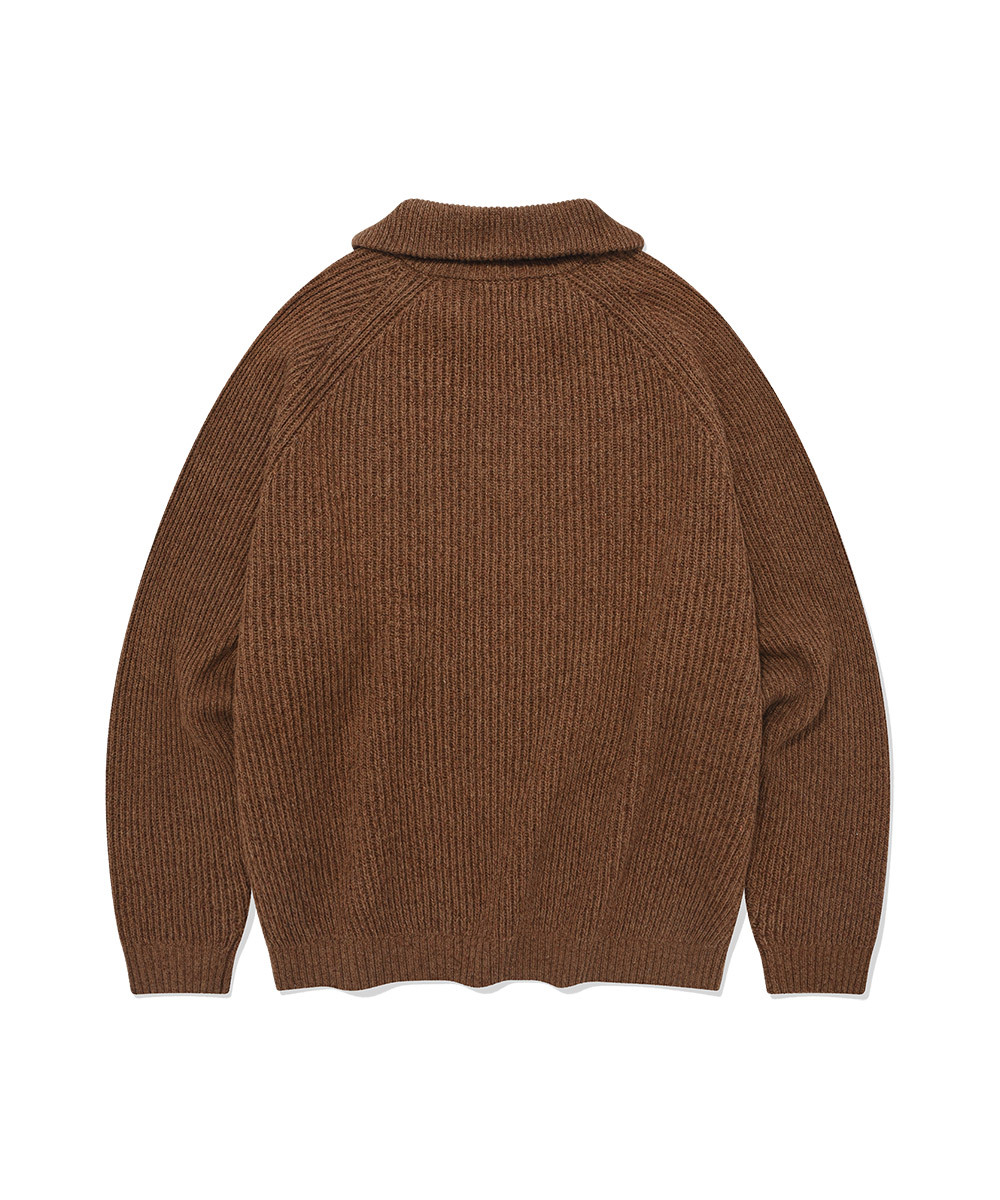 AUTHENTIC HALF ZIP-UP KNIT