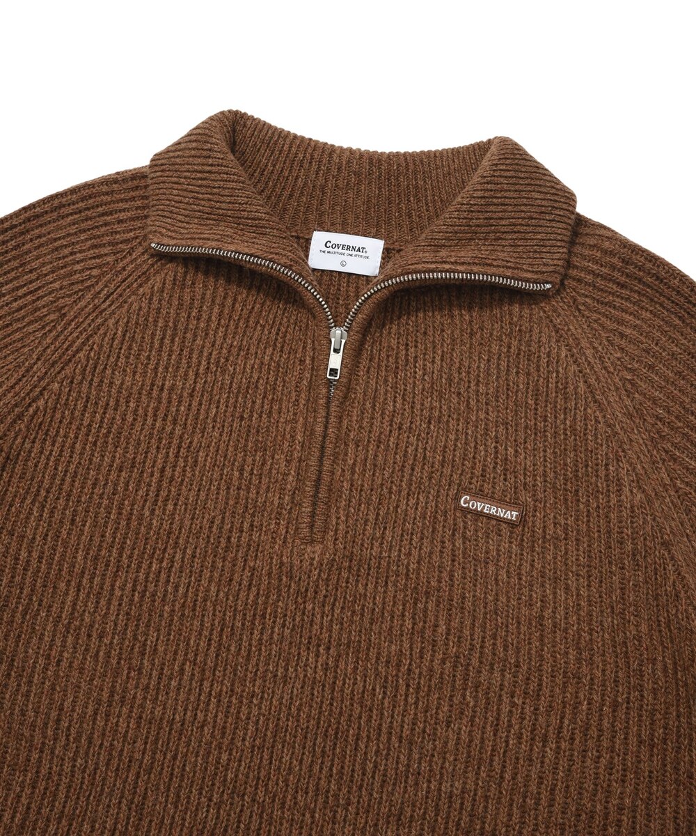 AUTHENTIC HALF ZIP-UP KNIT