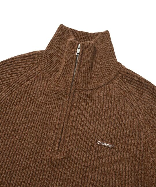 AUTHENTIC HALF ZIP-UP KNIT