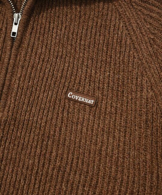 AUTHENTIC HALF ZIP-UP KNIT