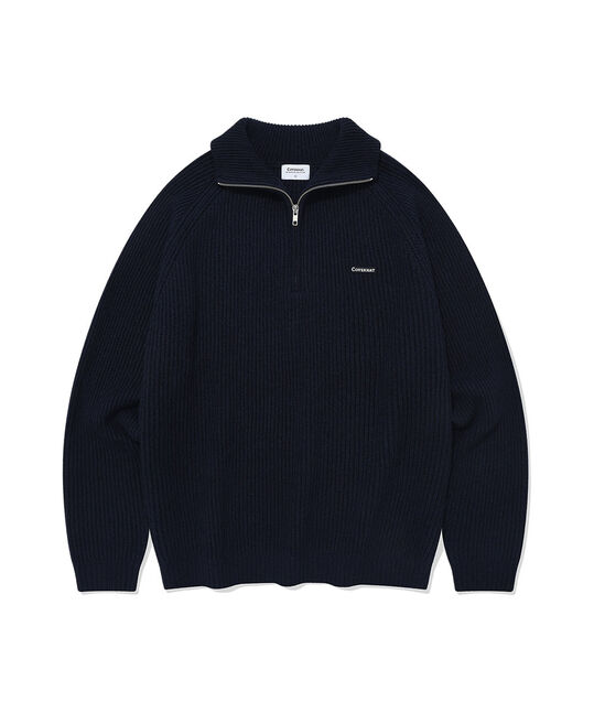 AUTHENTIC HALF ZIP-UP KNIT