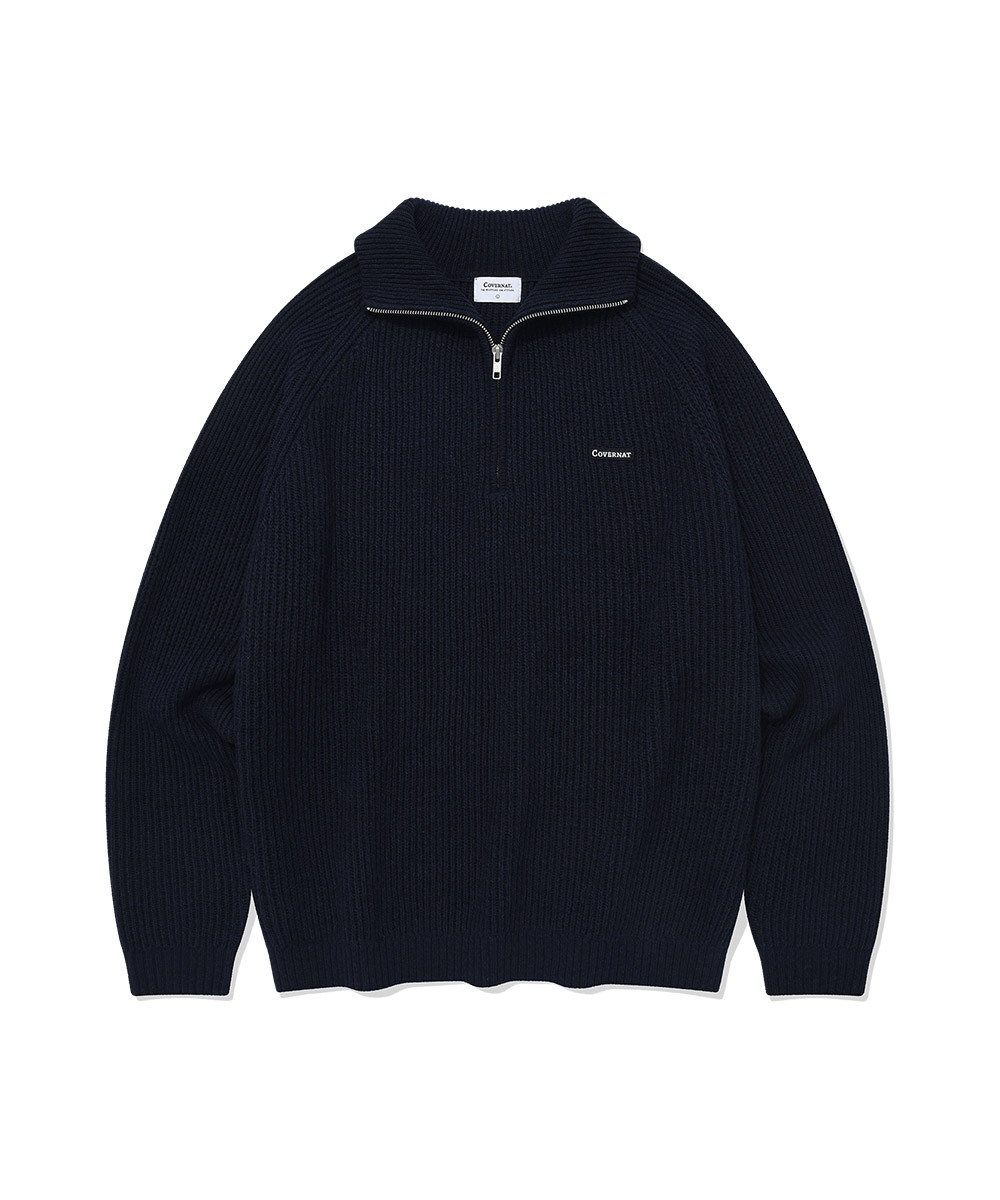 AUTHENTIC HALF ZIP-UP KNIT