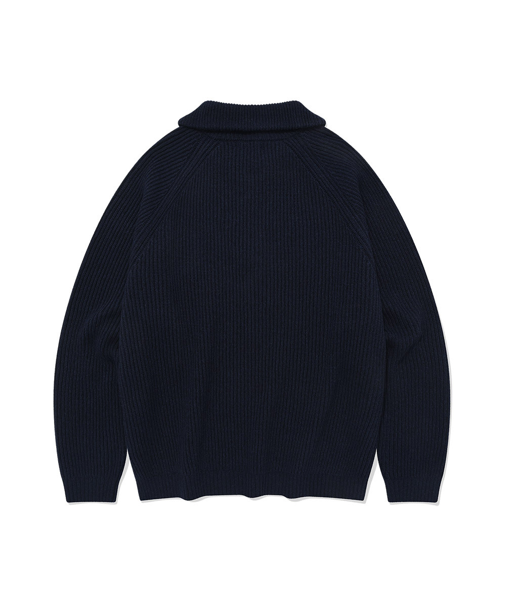 AUTHENTIC HALF ZIP-UP KNIT