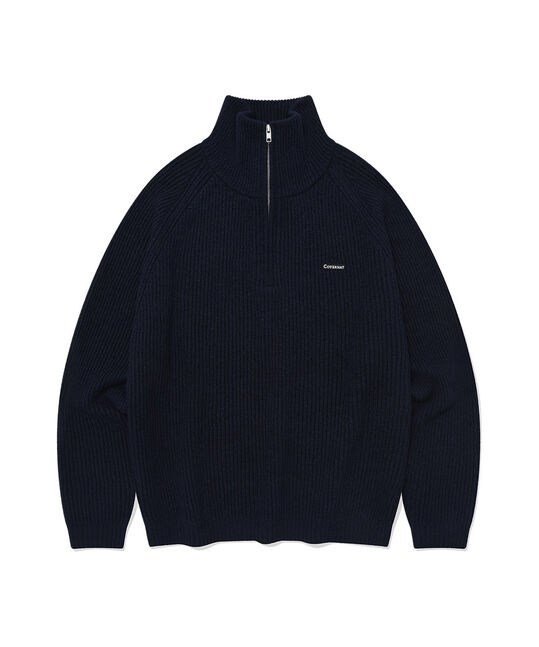 AUTHENTIC HALF ZIP-UP KNIT