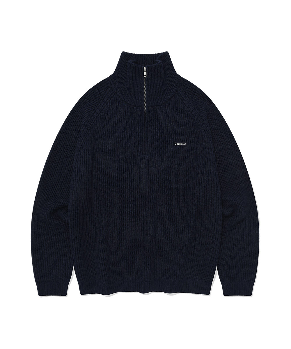 AUTHENTIC HALF ZIP-UP KNIT