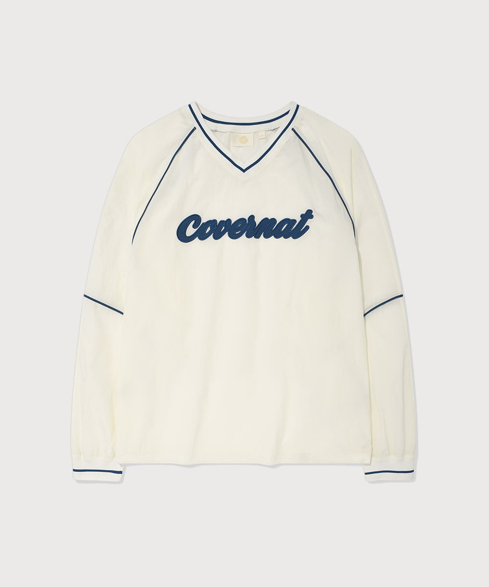 WOMAN LOGO NYLON LONG SLEEVE