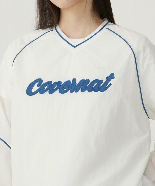 WOMAN LOGO NYLON LONG SLEEVE