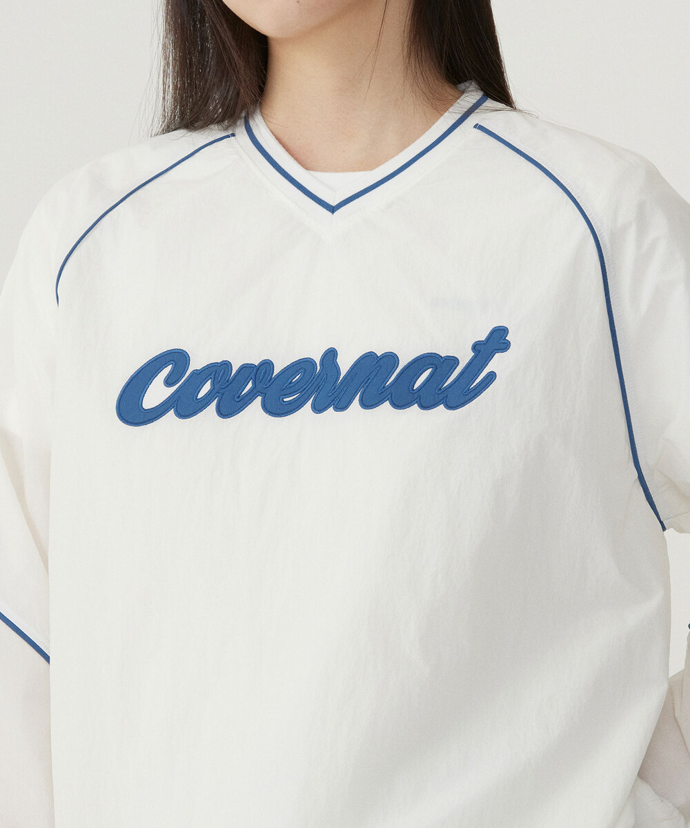 WOMAN LOGO NYLON LONG SLEEVE