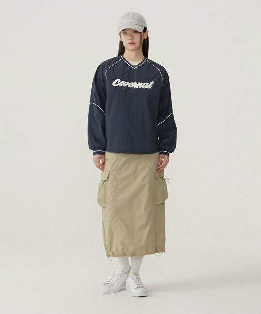 WOMAN LOGO NYLON LONG SLEEVE