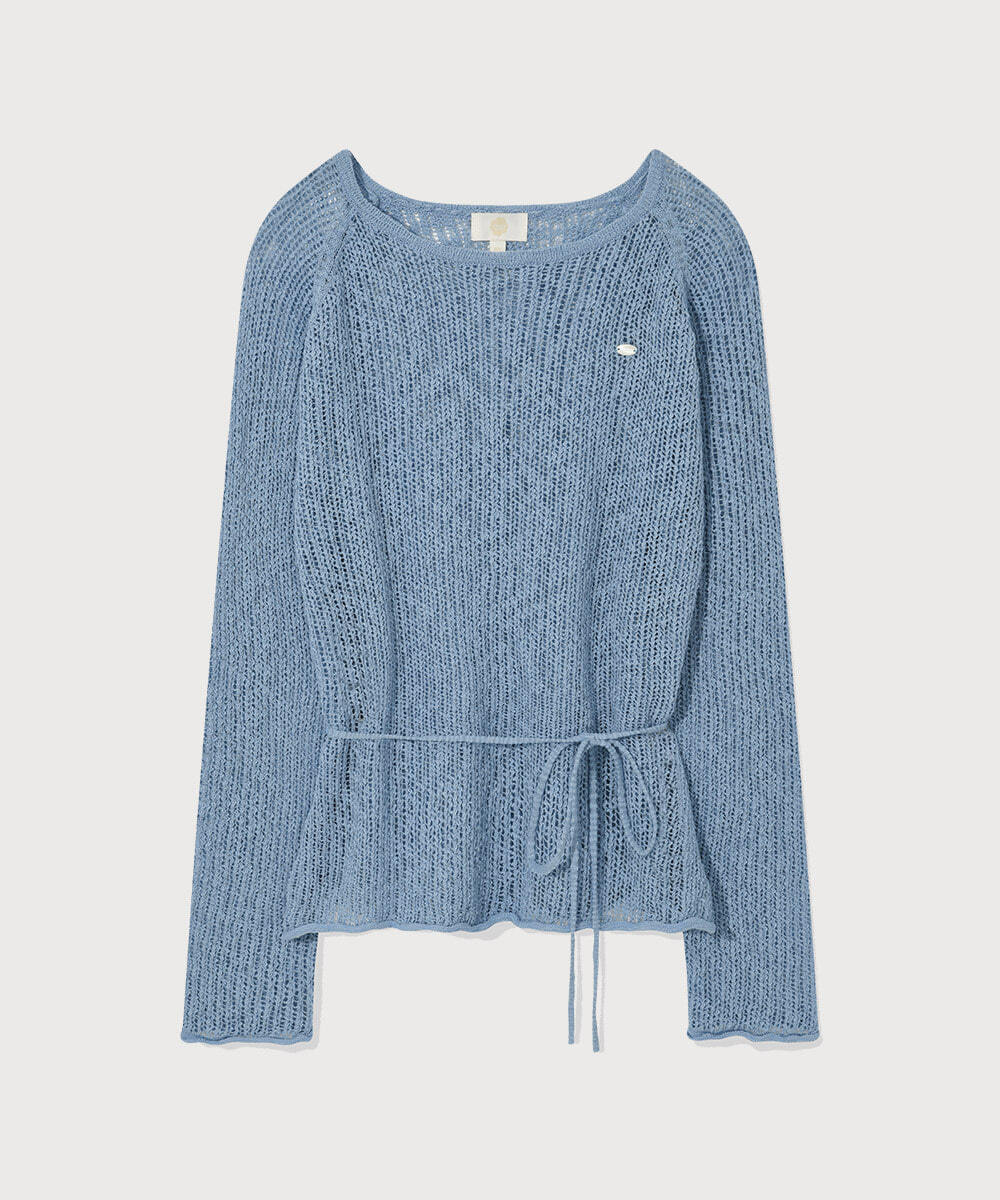 WOMAN CROCHET ROUND NECK KNIT