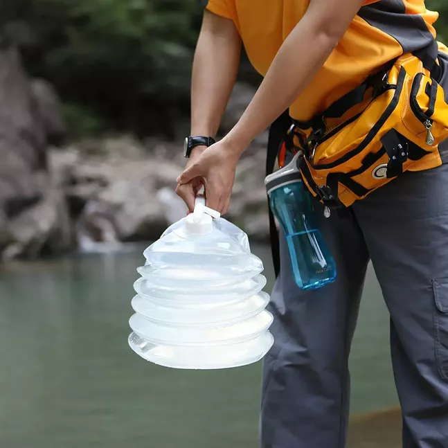 Happy outdoor Accordian Water Carrier