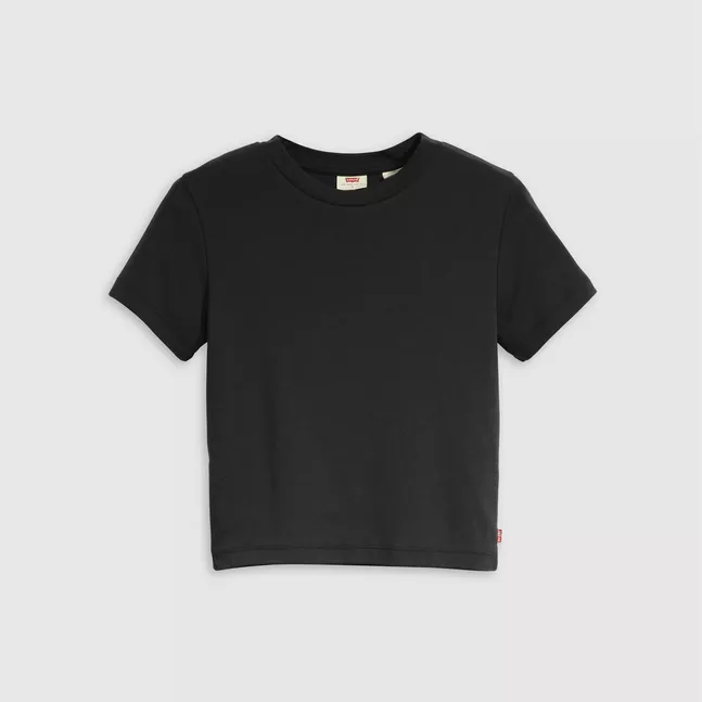 ESSENTIAL SPORTY TEE CAVIAR COTTON