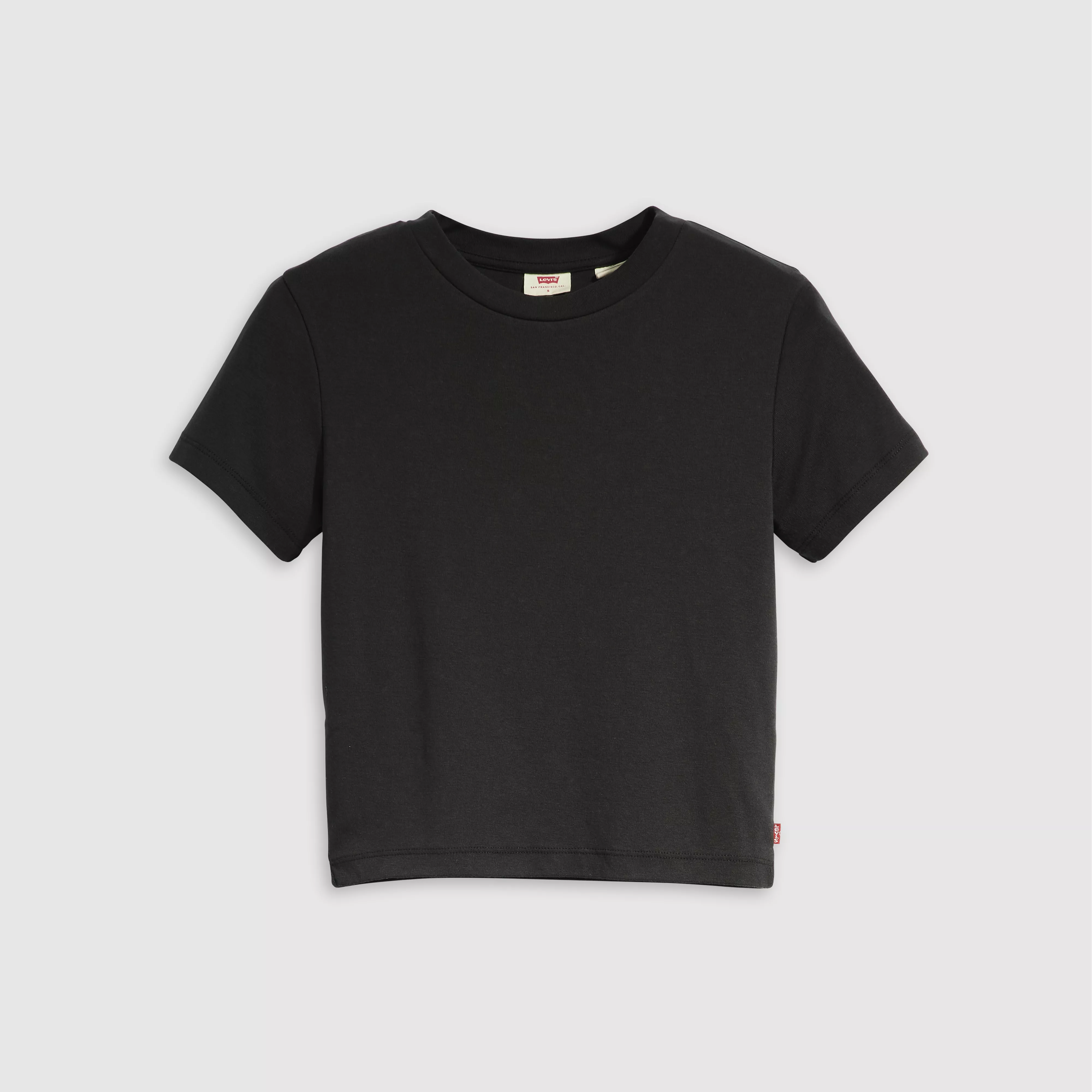 ESSENTIAL SPORTY TEE CAVIAR COTTON