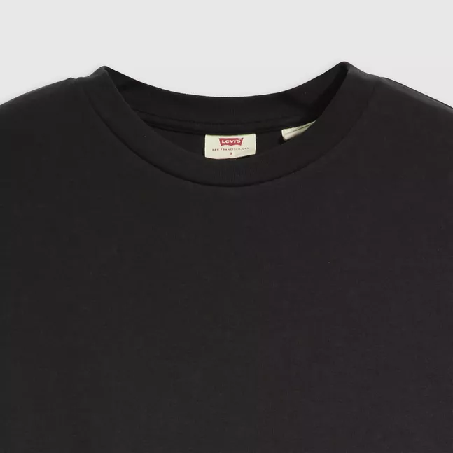 ESSENTIAL SPORTY TEE CAVIAR COTTON