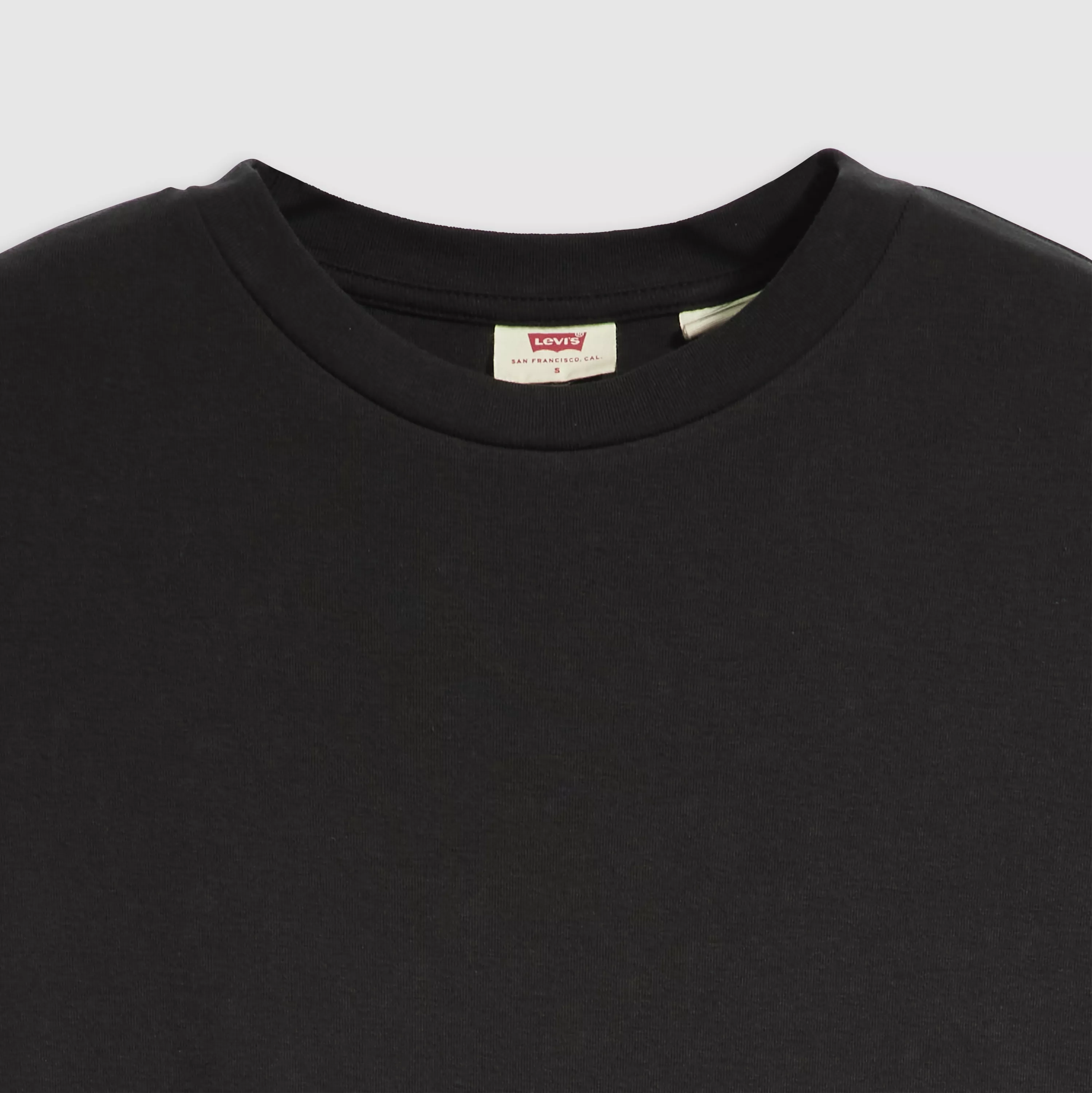 ESSENTIAL SPORTY TEE CAVIAR COTTON