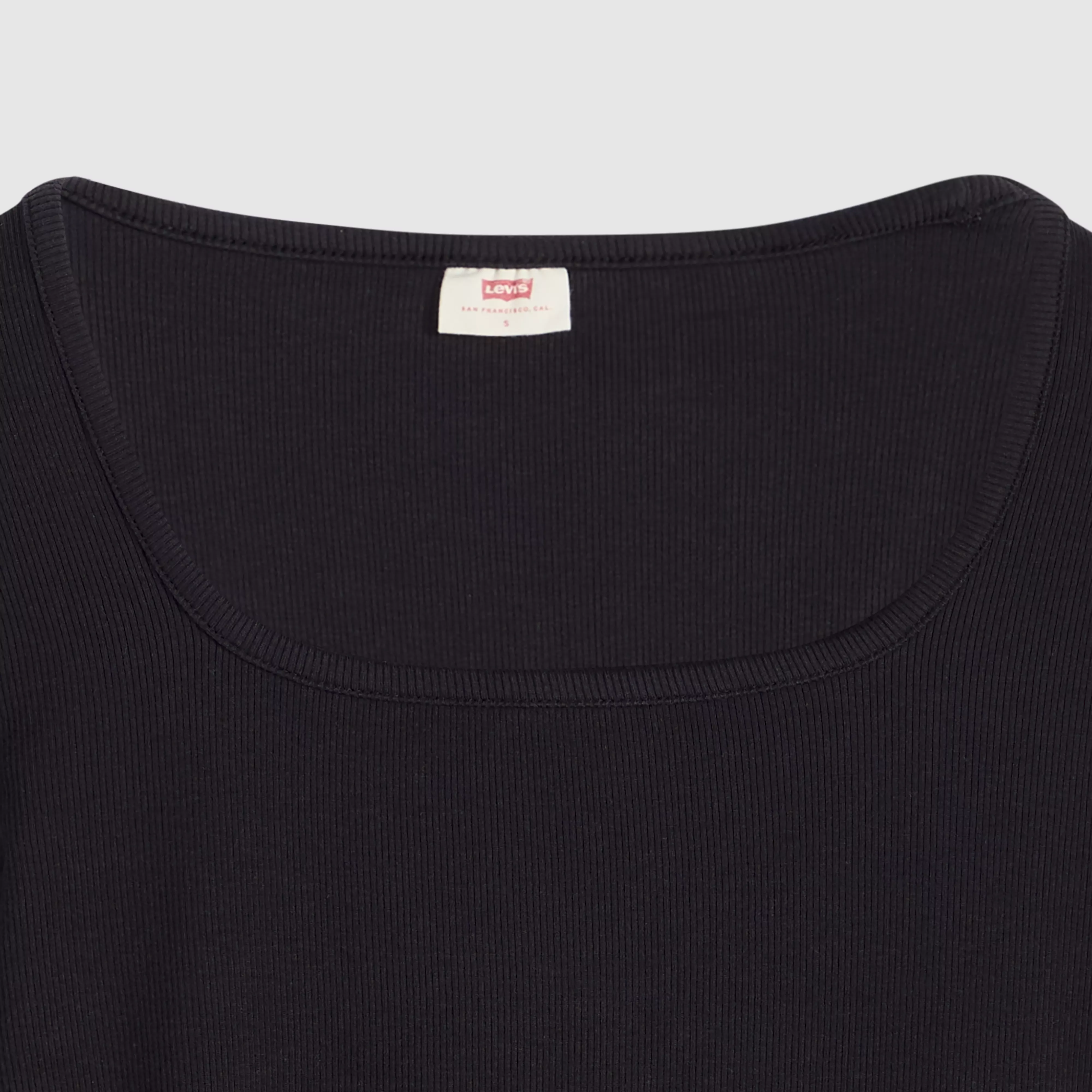 ESSENTIAL SQRD NECK LONG SLEEVE ANTHRAC