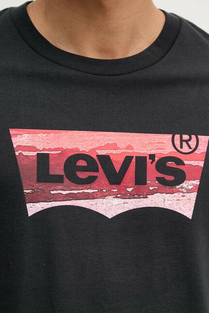 GRAPHIC CREWNECK TEE COASTAL FILLED BW