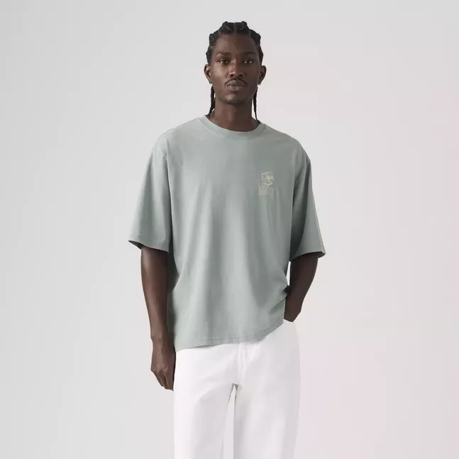 HALF SLEEVE TEE LEVIS TONAL SCRIPT FLOR
