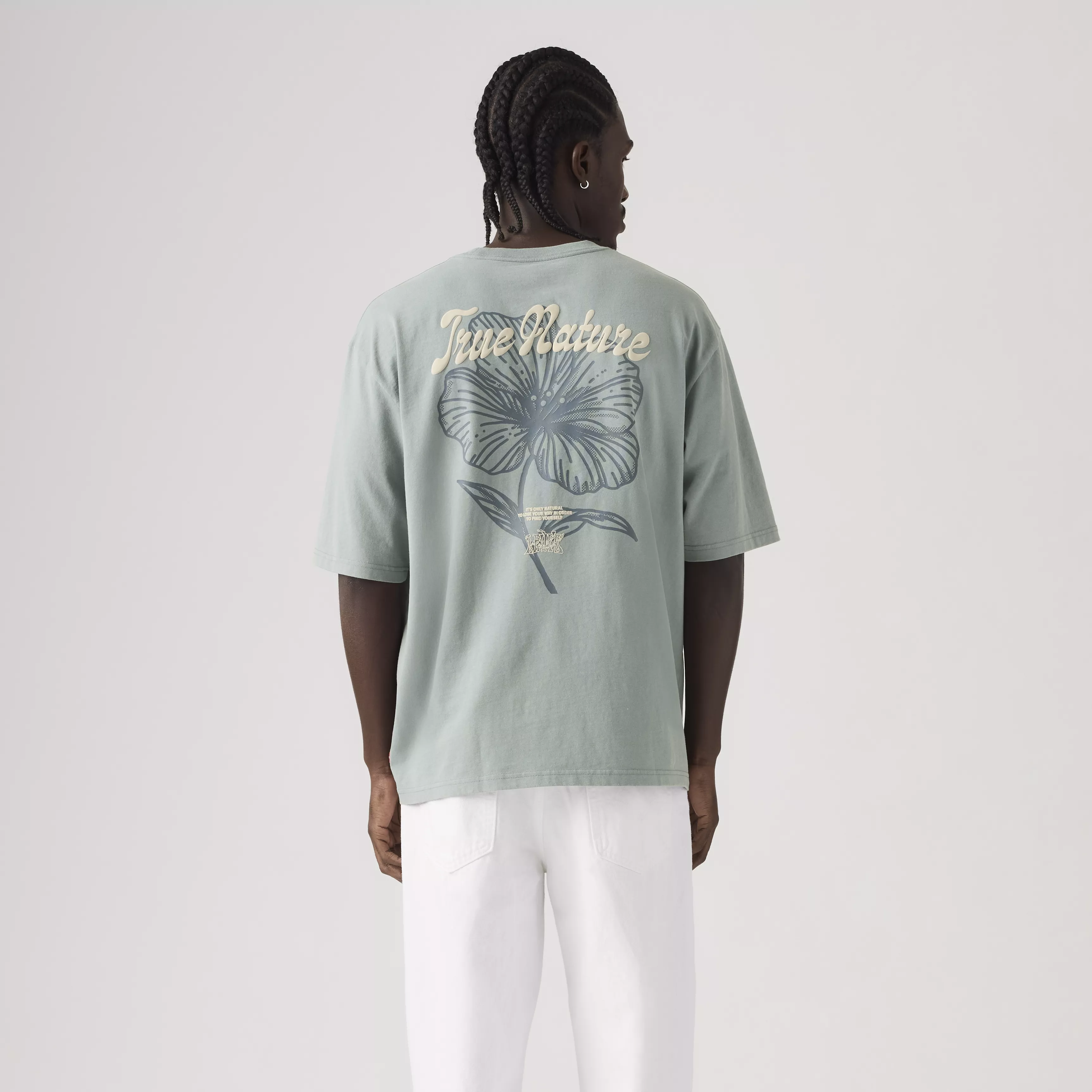 HALF SLEEVE TEE LEVIS TONAL SCRIPT FLOR