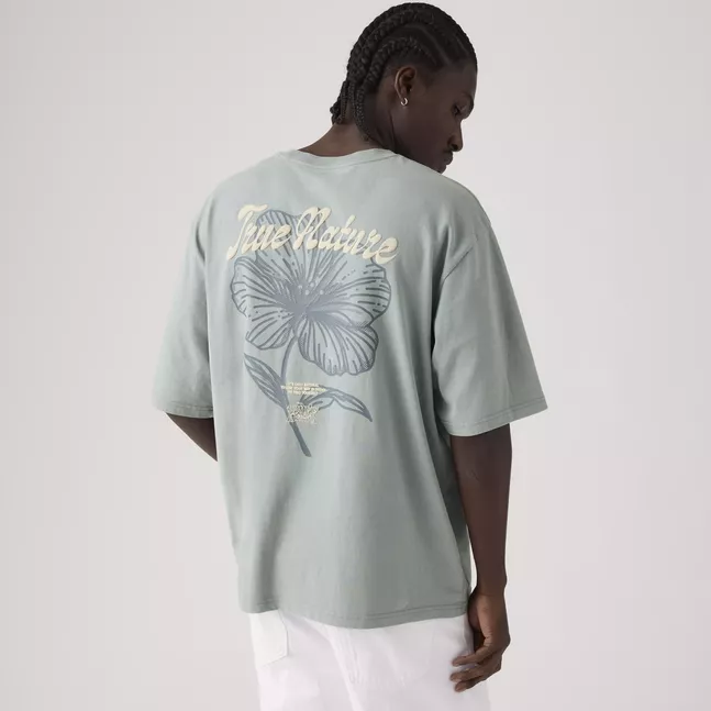 HALF SLEEVE TEE LEVIS TONAL SCRIPT FLOR