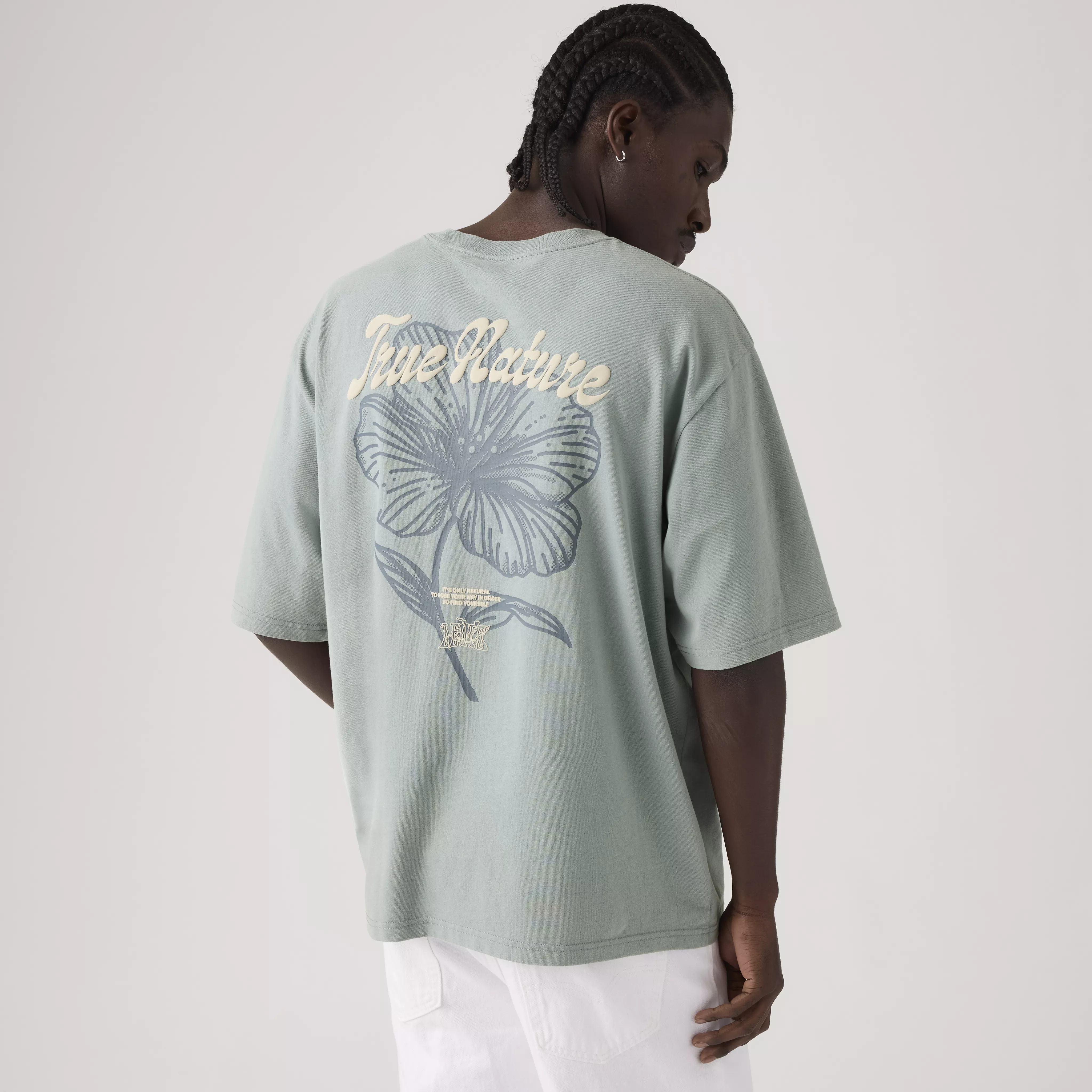 HALF SLEEVE TEE LEVIS TONAL SCRIPT FLOR