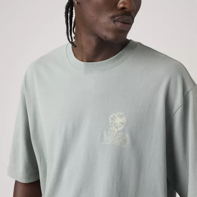 HALF SLEEVE TEE LEVIS TONAL SCRIPT FLOR