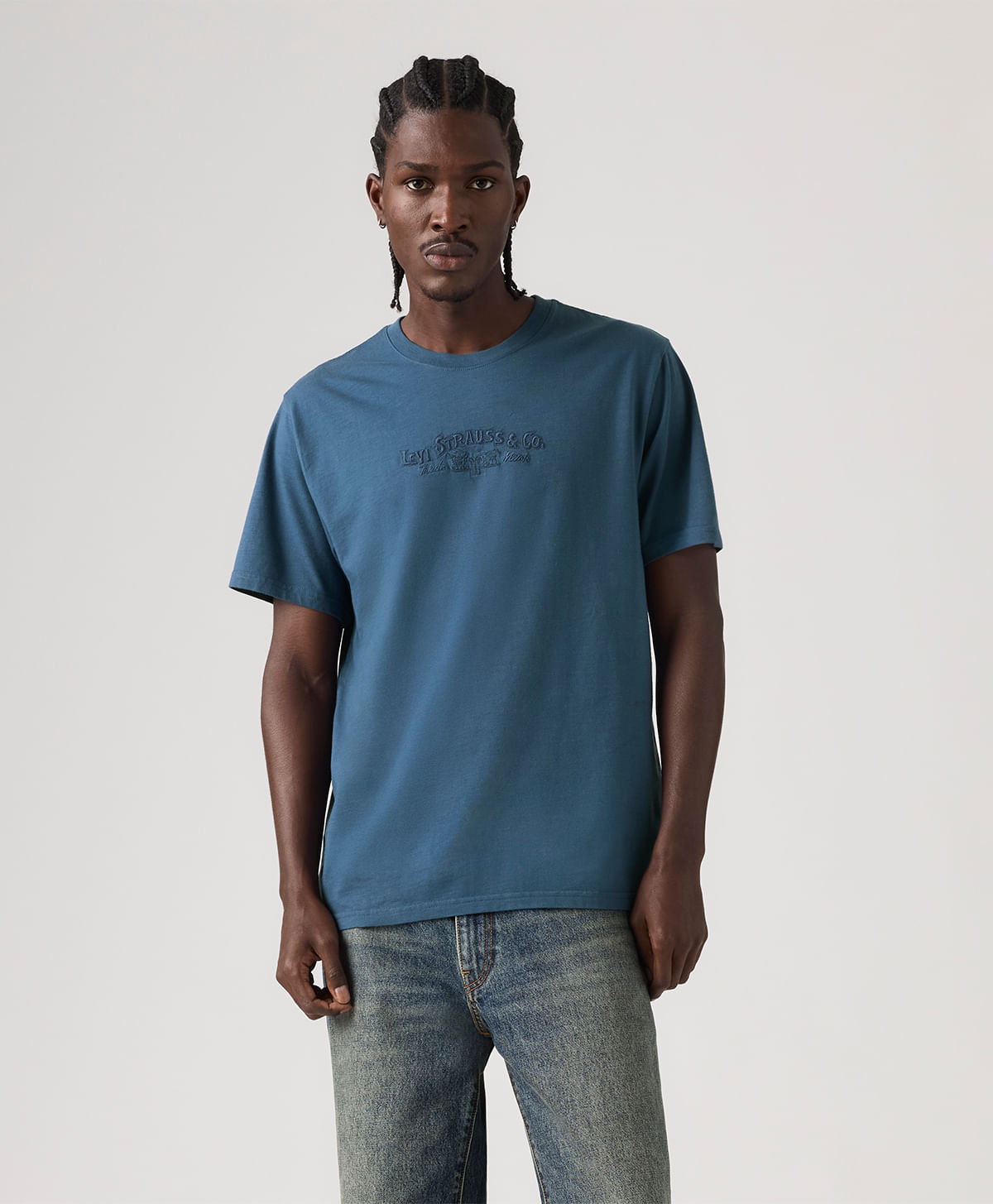 SS RELAXED FIT TEE SERIF LSCO 2 ENSIGN