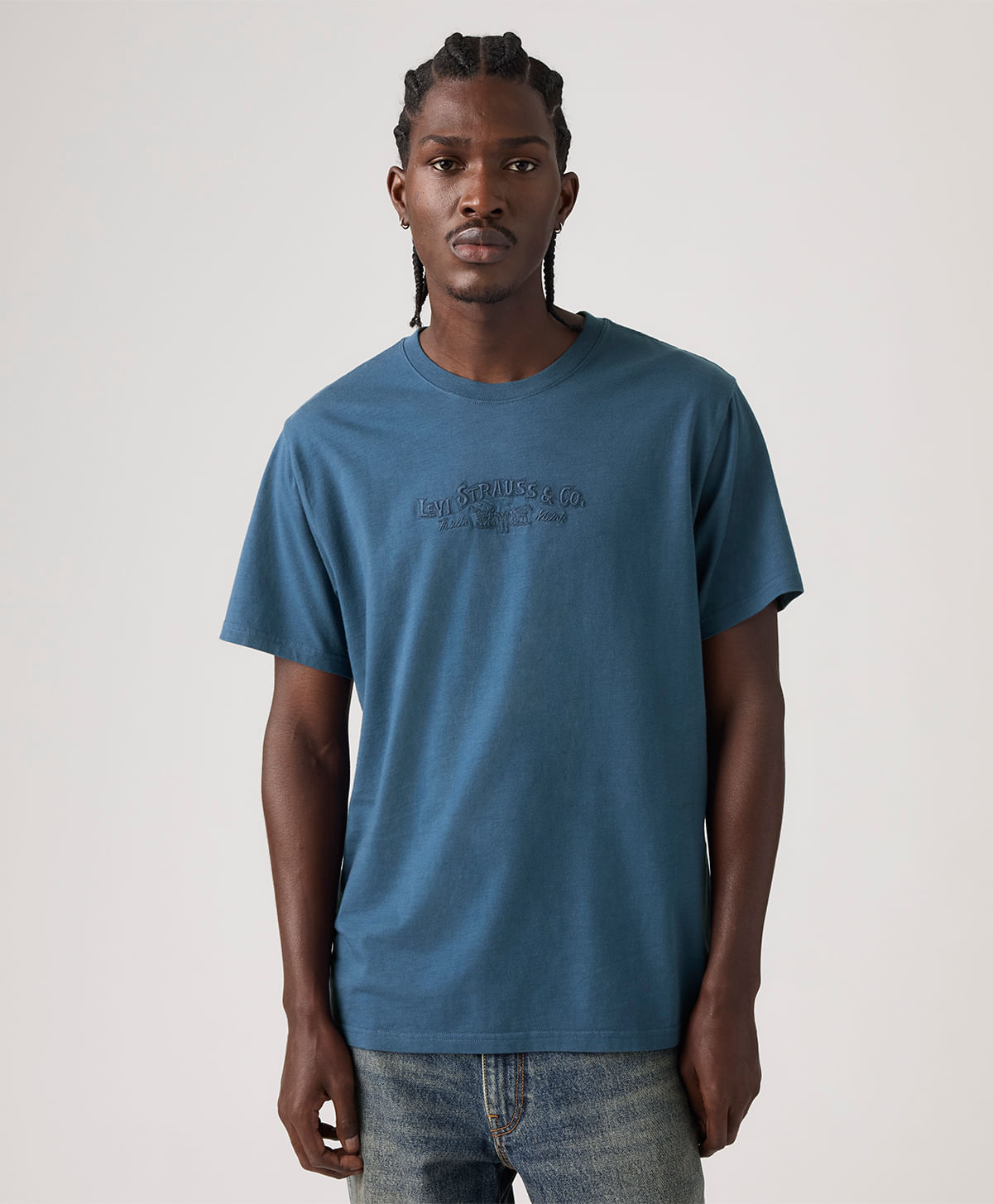 SS RELAXED FIT TEE SERIF LSCO 2 ENSIGN