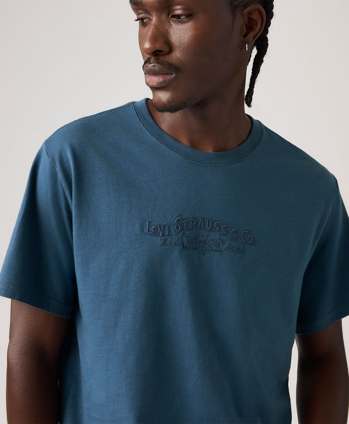 SS RELAXED FIT TEE SERIF LSCO 2 ENSIGN