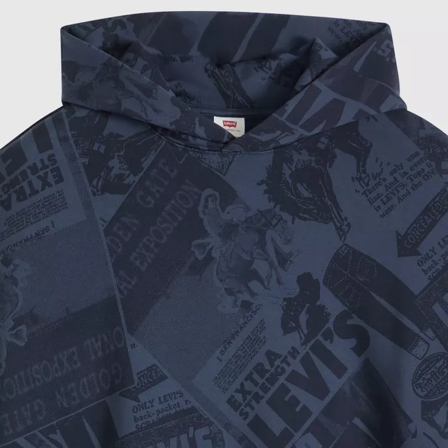 SUNSET GRAPHIC HOODIE COWBOY COLLAGE AO