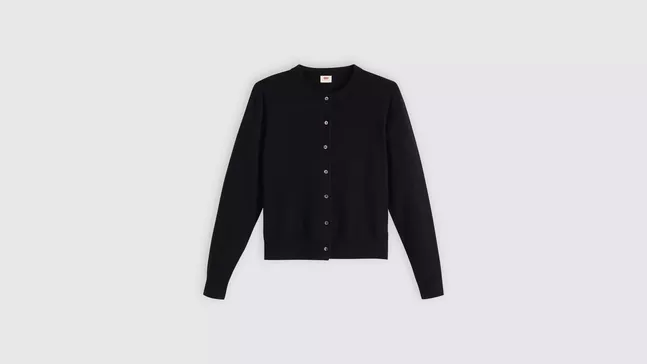 SUPER SOFT CREWNECK CARDI ANTHRACITE NI