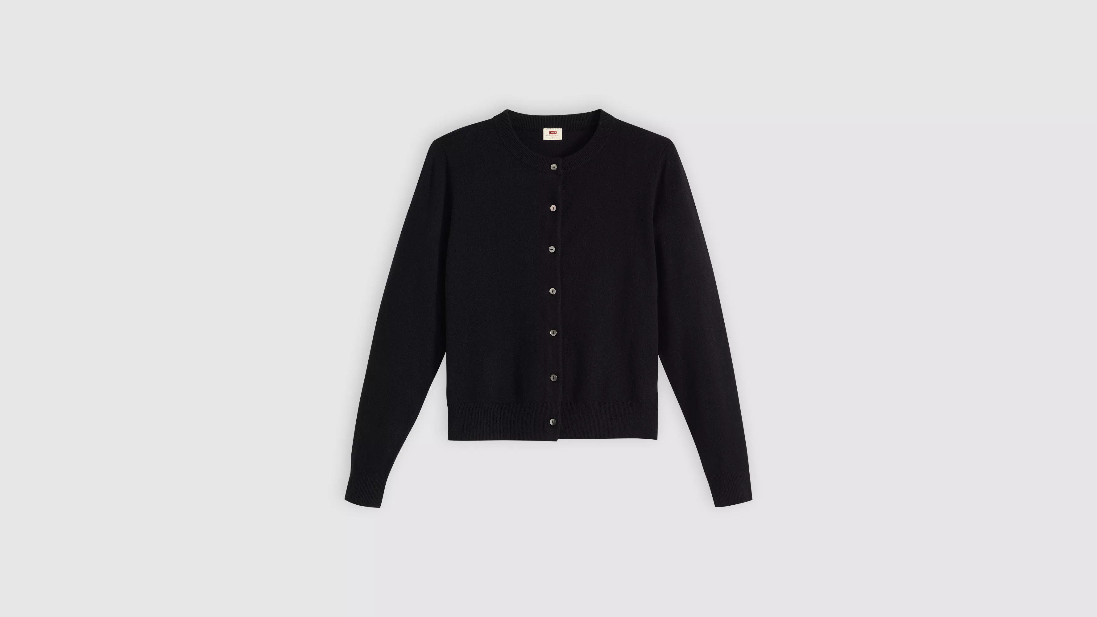 SUPER SOFT CREWNECK CARDI ANTHRACITE NI