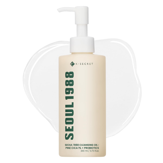 K-SECRET Seoul 1988 Cleansing Oil Pine Cica 1%+Probiotics 200ml