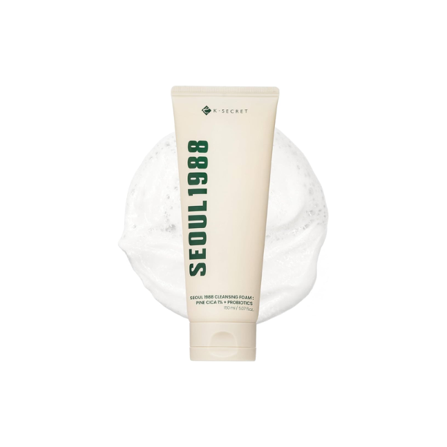 K-SECRET Seoul 1988 Cleansing Foam Pine Cica 1%+Probiotics 150ml