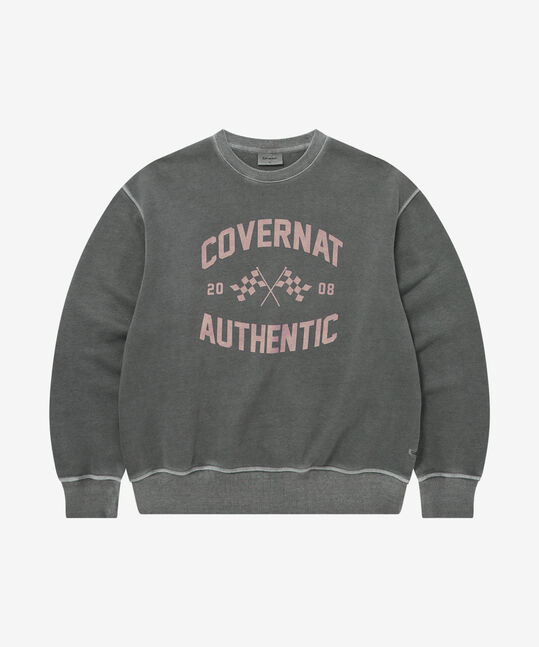 FLAG GRAPHIC PIGMENT SWEATSHIRT