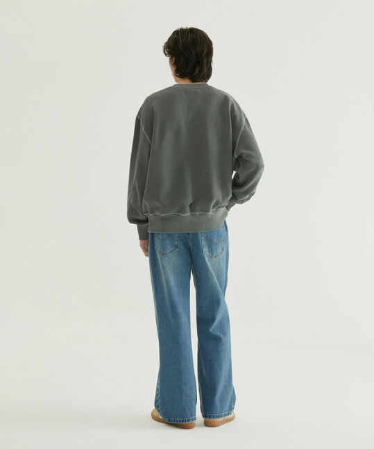 FLAG GRAPHIC PIGMENT SWEATSHIRT