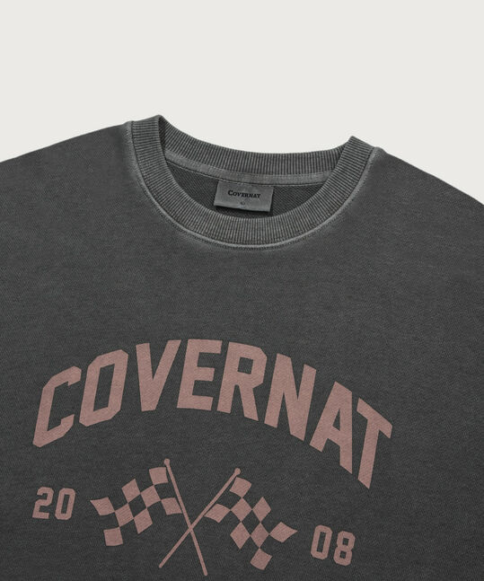 FLAG GRAPHIC PIGMENT SWEATSHIRT