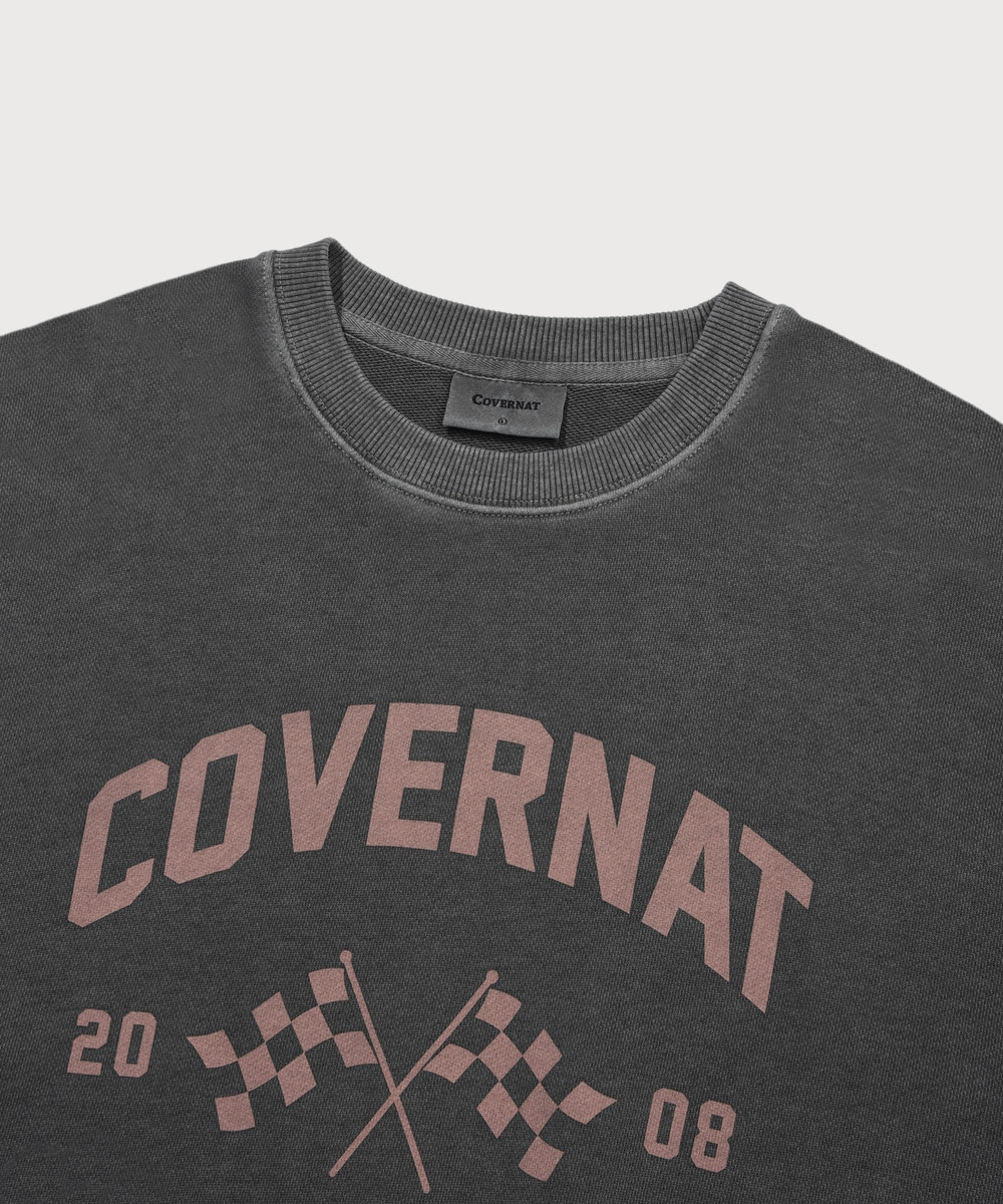 FLAG GRAPHIC PIGMENT SWEATSHIRT